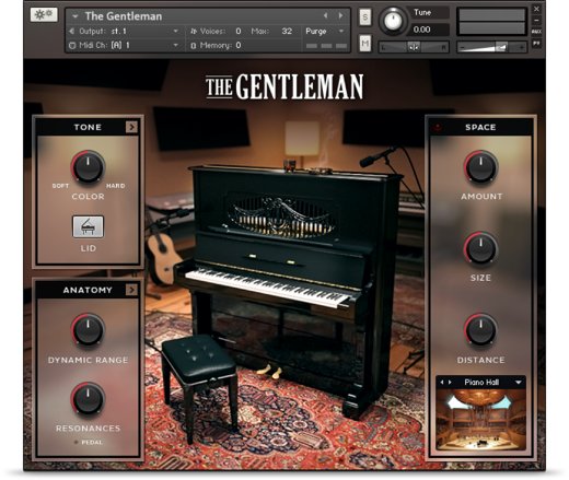 Native Instruments The Gentleman - Vintage Upright Piano